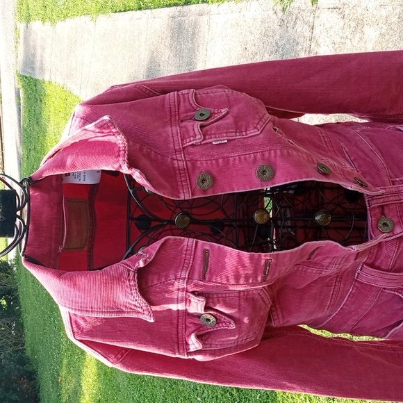 Levis corduroy mini skirt & cropped jacket set - Picture 2 of 4